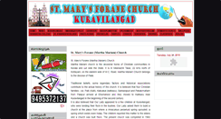 Desktop Screenshot of kuravilangadchurch.blogspot.com