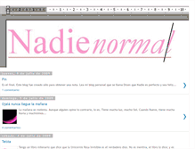 Tablet Screenshot of nadienormal.blogspot.com