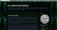 Desktop Screenshot of chevreuilblanc.blogspot.com