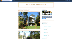 Desktop Screenshot of holeoneresidence.blogspot.com