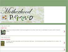 Tablet Screenshot of motherhoodperfected.blogspot.com