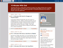 Tablet Screenshot of 10minuteswithgod.blogspot.com