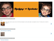 Tablet Screenshot of monkeys-acrobats.blogspot.com