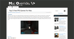 Desktop Screenshot of macoverride.blogspot.com
