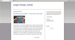 Desktop Screenshot of leighfowlerartist.blogspot.com