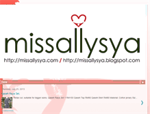 Tablet Screenshot of missallysya.blogspot.com