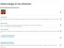 Tablet Screenshot of biotecalimentos.blogspot.com