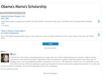 Tablet Screenshot of obamasmamasscholarship.blogspot.com