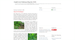 Desktop Screenshot of cws-healthandwellness.blogspot.com