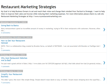 Tablet Screenshot of myrestaurantmarketing.blogspot.com