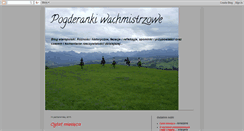 Desktop Screenshot of pogderankiwachmistrzowe.blogspot.com