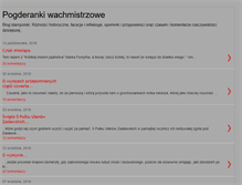 Tablet Screenshot of pogderankiwachmistrzowe.blogspot.com