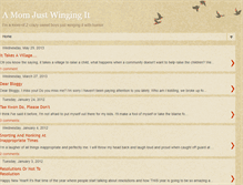 Tablet Screenshot of amomjustwingingit.blogspot.com