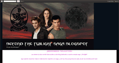 Desktop Screenshot of beyondthetwilightsaga20.blogspot.com