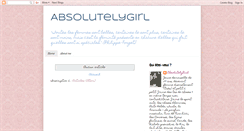 Desktop Screenshot of absolutelygirl.blogspot.com