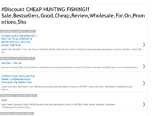 Tablet Screenshot of cheaphuntingfishingsale.blogspot.com
