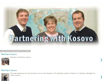 Tablet Screenshot of partneringwithkosovo.blogspot.com