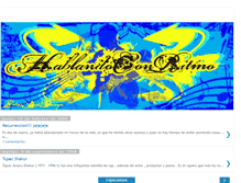 Tablet Screenshot of hablandoconritmo.blogspot.com