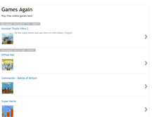 Tablet Screenshot of gamesagain.blogspot.com