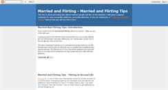 Desktop Screenshot of marriedandflirtingtips.blogspot.com