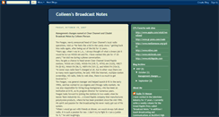 Desktop Screenshot of colleensbroadcastnotes.blogspot.com