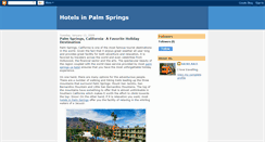 Desktop Screenshot of hotels-in-palm-springs.blogspot.com