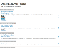 Tablet Screenshot of chanceencounterrecords.blogspot.com