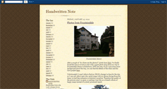Desktop Screenshot of handwrittennote.blogspot.com