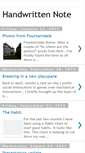 Mobile Screenshot of handwrittennote.blogspot.com