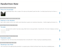 Tablet Screenshot of handwrittennote.blogspot.com