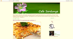 Desktop Screenshot of cafesardunya.blogspot.com