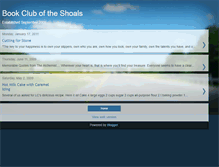 Tablet Screenshot of bookcluboftheshoals.blogspot.com