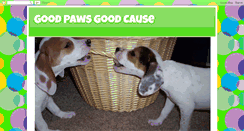 Desktop Screenshot of goodpawsgoodcause.blogspot.com