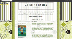 Desktop Screenshot of mychinababies.blogspot.com