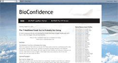 Desktop Screenshot of bioconfidence.blogspot.com