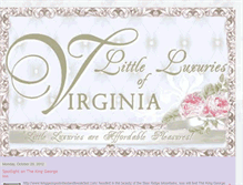 Tablet Screenshot of littleluxuriesofvirginia.blogspot.com