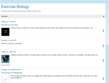 Tablet Screenshot of exercisebiology.blogspot.com