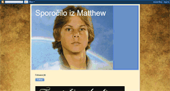 Desktop Screenshot of matthewslovenian.blogspot.com