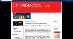 Desktop Screenshot of informacaoonline1.blogspot.com