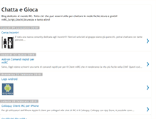 Tablet Screenshot of chatta-e-gioca.blogspot.com