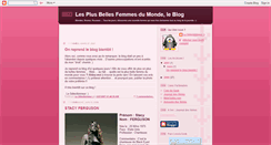 Desktop Screenshot of lesplusbellesfemmesdumonde.blogspot.com