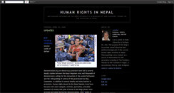 Desktop Screenshot of human-rights-in-nepal.blogspot.com