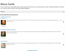 Tablet Screenshot of discuscantik.blogspot.com
