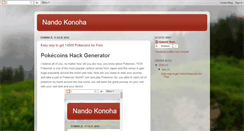 Desktop Screenshot of nandokonoha.blogspot.com