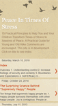 Mobile Screenshot of peaceintimesofstress.blogspot.com