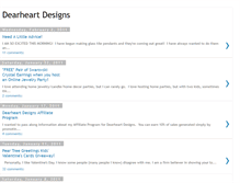 Tablet Screenshot of dearheartdesigns.blogspot.com
