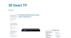 Desktop Screenshot of 3dsmarttvreview.blogspot.com
