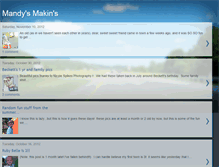 Tablet Screenshot of mandysmakins.blogspot.com