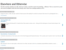Tablet Screenshot of elsewhereandotherwise.blogspot.com