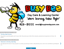 Tablet Screenshot of busybeedaycare.blogspot.com
